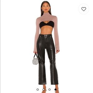 Revolve Clothing Blank NYC Baxter Ribcage Pant in black color “track record”